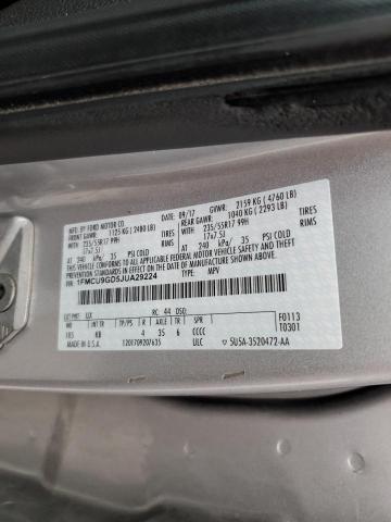 1FMCU9GD5JUA29224 - 2018 FORD ESCAPE SE SILVER photo 14