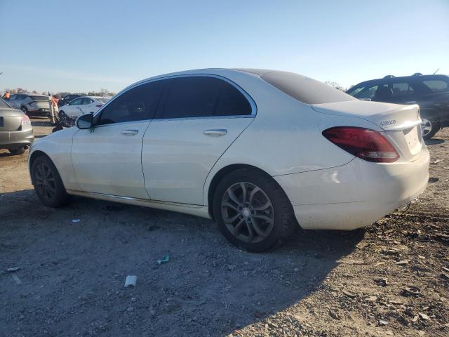 55SWF4KB5HU202729 - 2017 MERCEDES-BENZ C 300 4MATIC WHITE photo 2