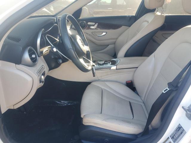 55SWF4KB5HU202729 - 2017 MERCEDES-BENZ C 300 4MATIC WHITE photo 7
