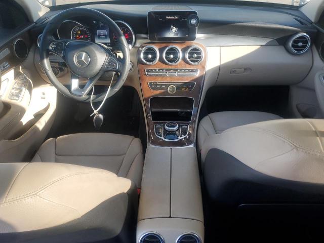 55SWF4KB5HU202729 - 2017 MERCEDES-BENZ C 300 4MATIC WHITE photo 8