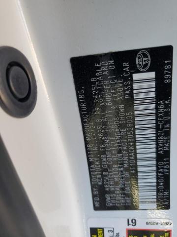 4T1DAACK4SU528035 - 2025 TOYOTA CAMRY XSE Белый фото 13