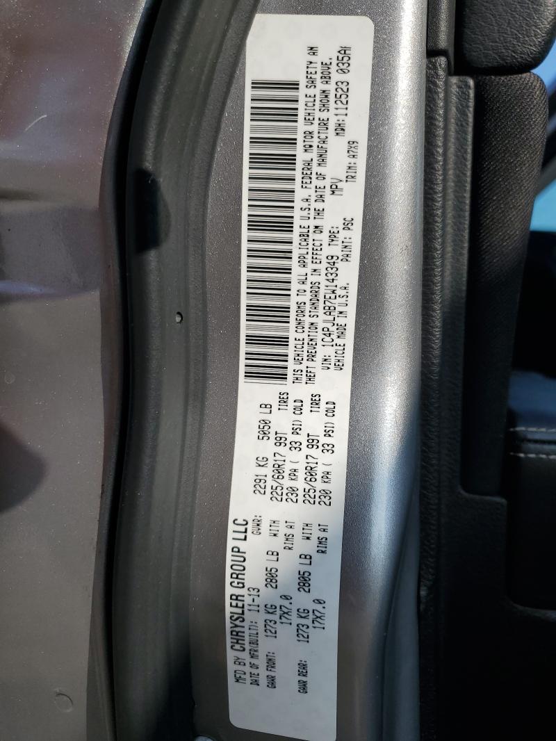 1C4PJLAB7EW143349 - 2014 JEEP CHEROKEE SPORT SILVER photo 12