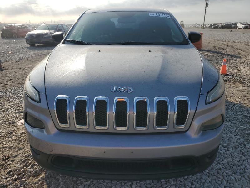 1C4PJLAB7EW143349 - 2014 JEEP CHEROKEE SPORT SILVER photo 5