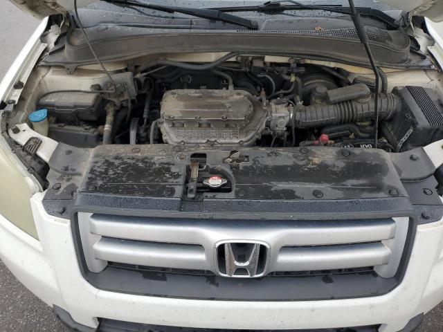 5FNYF18627B024487 - 2007 HONDA PILOT EXL WHITE photo 11