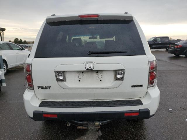 5FNYF18627B024487 - 2007 HONDA PILOT EXL WHITE photo 6