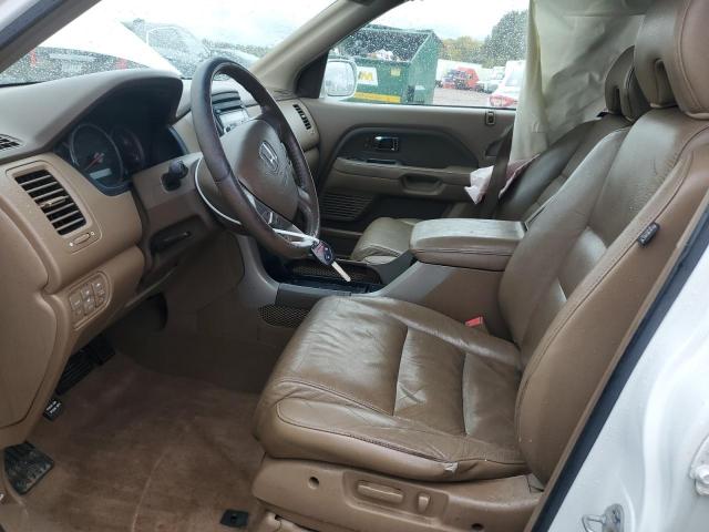 5FNYF18627B024487 - 2007 HONDA PILOT EXL WHITE photo 7