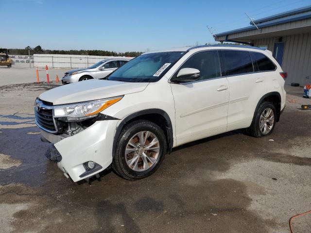 5TDJKRFH1FS190445 - 2015 TOYOTA HIGHLANDER XLE WHITE photo 1