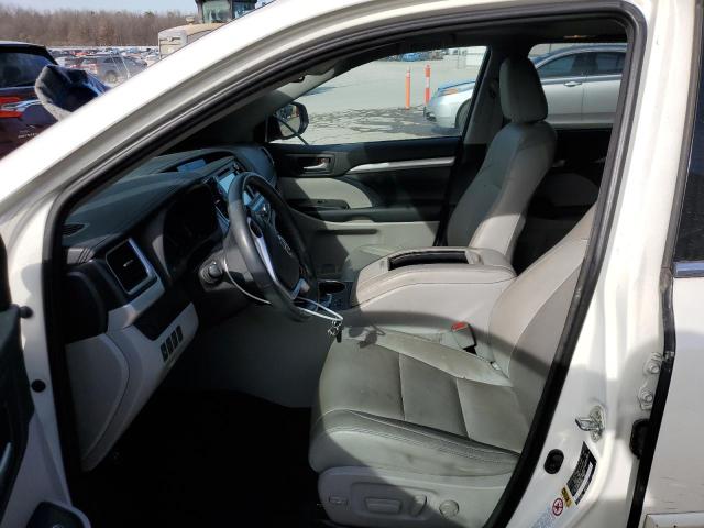 5TDJKRFH1FS190445 - 2015 TOYOTA HIGHLANDER XLE WHITE photo 7