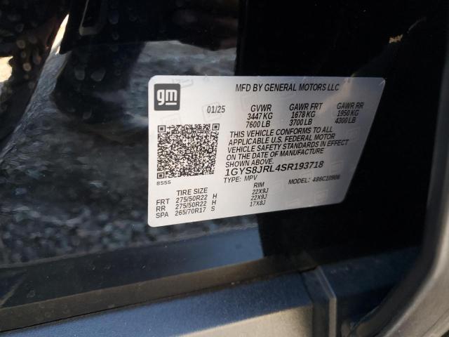 1GYS8JRL4SR193718 - 2025 CADILLAC ESCALADE ESV LUXURY Czarny zdjęcie 14