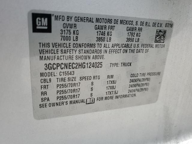 3GCPCNEC2HG124025 - 2017 CHEVROLET SILVERADO C1500 银色 照片 13