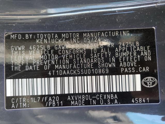 4T1DAACK5SU010869 - 2025 TOYOTA CAMRY XSE GRAY photo 13