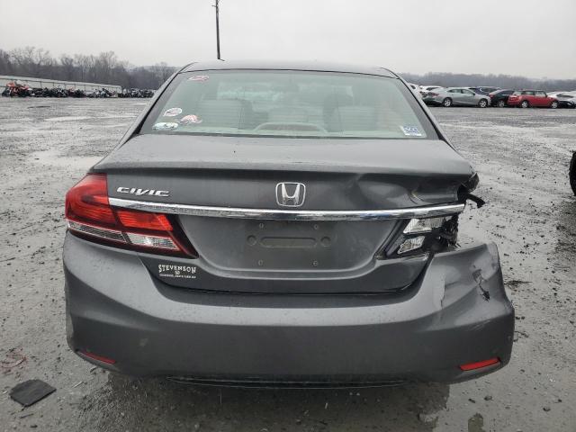 2HGFB2F94DH535180 - 2013 HONDA CIVIC EXL ნაცრისფერი ფოტო 6