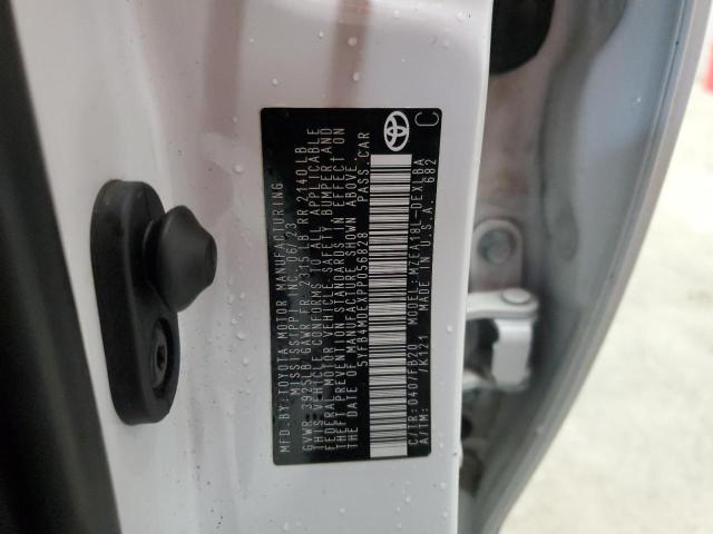 5YFB4MDEXPP056828 - 2023 TOYOTA COROLLA LE Biały zdjęcie 12