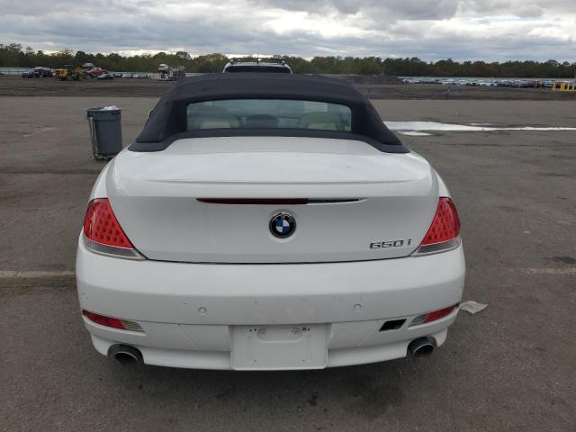 WBAEK13517CN84217 - 2007 BMW 650 I WHITE photo 6