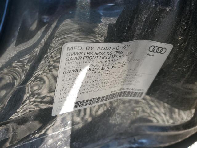 WA1WGAFP5FA004901 - 2015 AUDI Q5 PRESTIGE 石墨色 照片 12