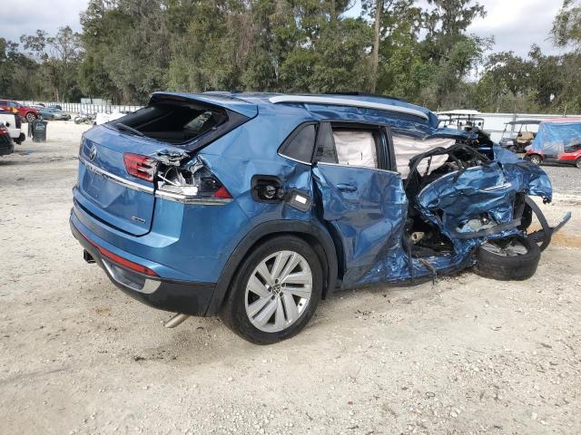 1V26E2CA4LC227964 - 2020 VOLKSWAGEN ATLAS CROS SE BLUE photo 3