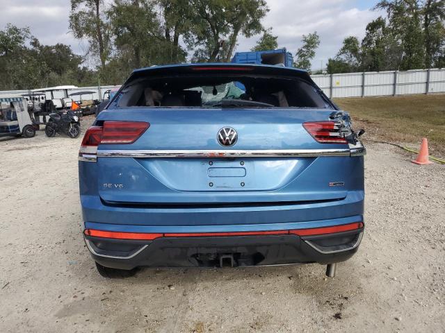 1V26E2CA4LC227964 - 2020 VOLKSWAGEN ATLAS CROS SE BLUE photo 6