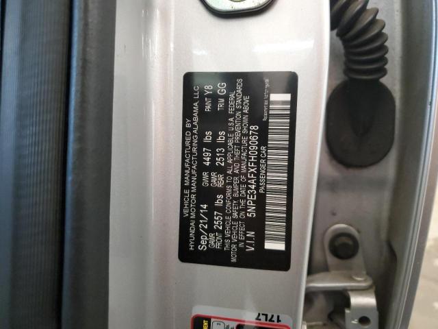 5NPE34AFXFH090678 - 2015 HYUNDAI SONATA SPORT WHITE photo 12