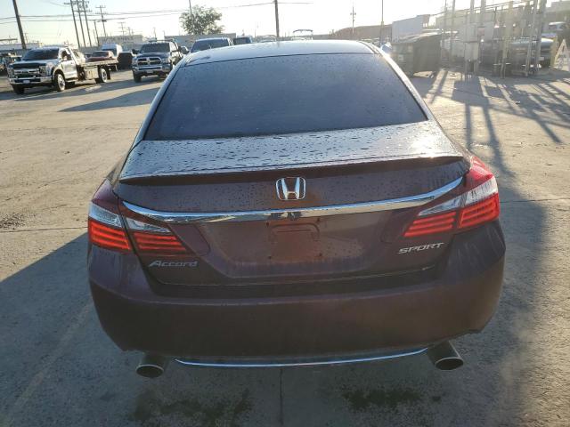 1HGCR2F56GA232450 - 2016 HONDA ACCORD SPORT BURGUNDY photo 6