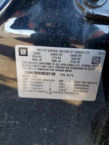 2GNALBEK9D6381188 - 2013 CHEVROLET EQUINOX LS Schwarz Foto 13