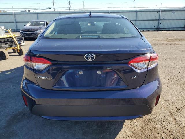 5YFEPMAE8NP372444 - 2022 TOYOTA COROLLA LE BLUE photo 6