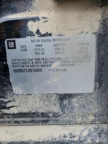 1G6DG577290120475 - 2009 CADILLAC CTS BLACK photo 12