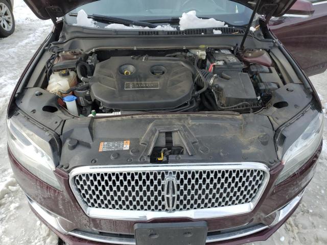 3LN6L5E95HR660399 - 2017 LINCOLN MKZ RESERVE ბურგუნდია ფოტო 11