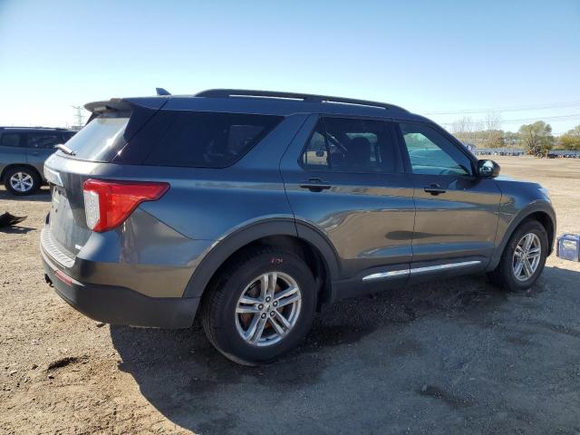 1FMSK8DH9LGB34496 - 2020 FORD EXPLORER XLT Gris foto 3