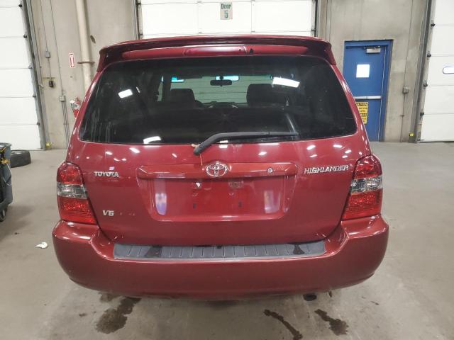 JTEEP21A240029067 - 2004 TOYOTA HIGHLANDER Qırmızı foto 6
