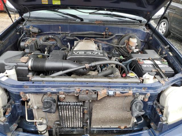 5TBBT44113S393706 - 2003 TOYOTA TUNDRA ACCESS CAB SR5 BLUE photo 11