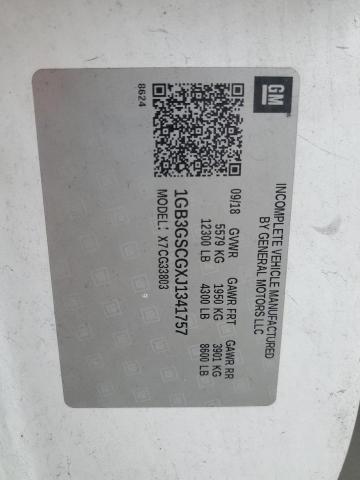 1GB3GSCGXJ1341757 - 2018 CHEVROLET EXPRESS G3 Blanc photo 13