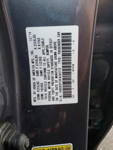 1HGCR2F33FA084772 - 2015 HONDA ACCORD LX Gri fotoğraf 12