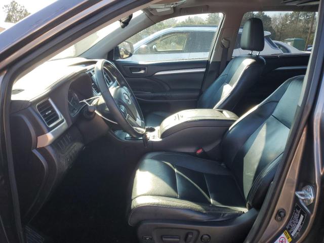 5TDKKRFH9ES019817 - 2014 TOYOTA HIGHLANDER XLE GRAY photo 7