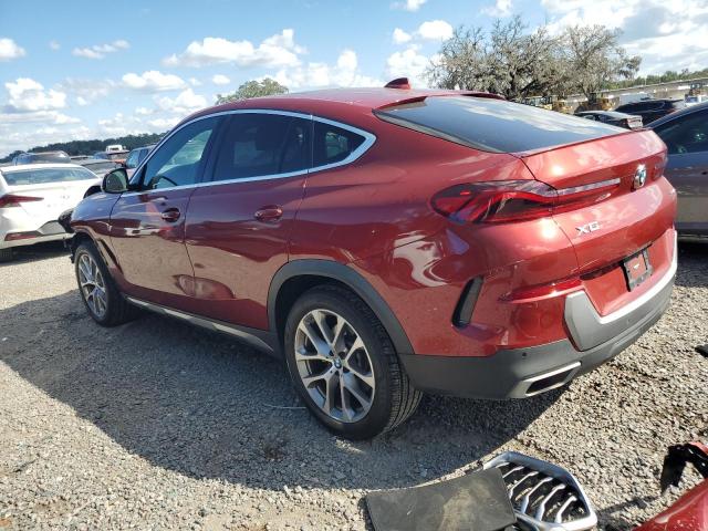 5UXCY6C02N9K95897 - 2022 BMW X6 XDRIVE40I RED photo 2