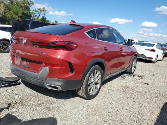 5UXCY6C02N9K95897 - 2022 BMW X6 XDRIVE40I RED photo 3