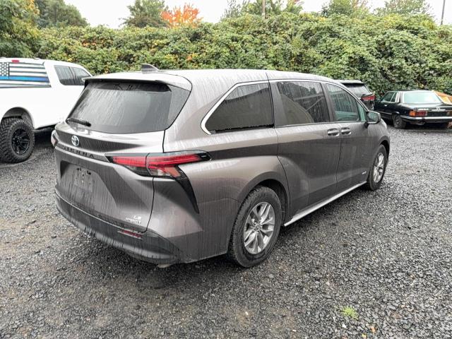5TDKSKFC7MS005604 - 2021 TOYOTA SIENNA LE 灰色 照片 4
