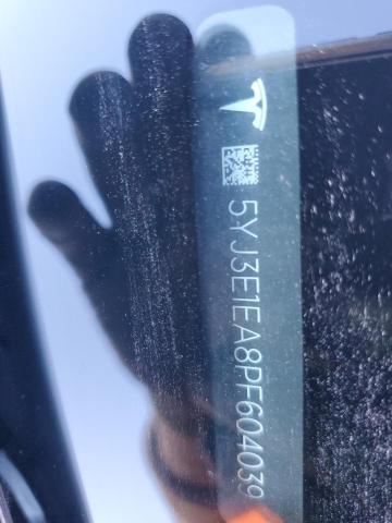 5YJ3E1EA8PF604039 - 2023 TESLA MODEL 3 Beyaz fotoğraf 12