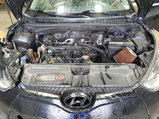 KMHTC6AD5CU020715 - 2012 HYUNDAI VELOSTER BLACK photo 11