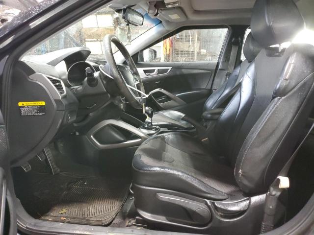 KMHTC6AD5CU020715 - 2012 HYUNDAI VELOSTER BLACK photo 7