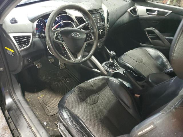 KMHTC6AD5CU020715 - 2012 HYUNDAI VELOSTER BLACK photo 8
