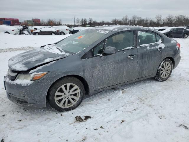 19XFB2F97CE042408 - 2012 HONDA CIVIC EXL ნაცრისფერი ფოტო 1