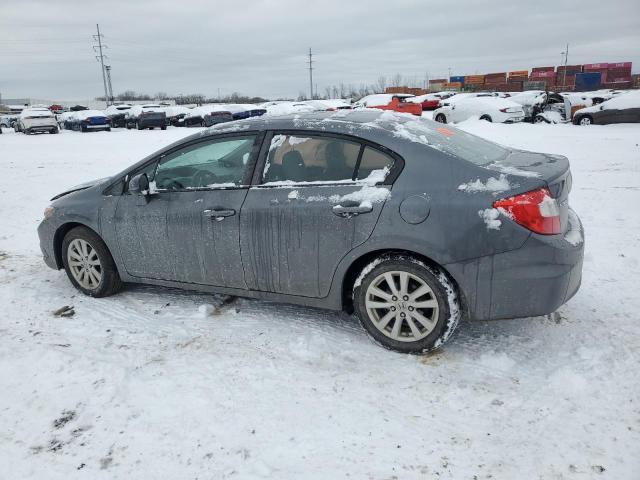 19XFB2F97CE042408 - 2012 HONDA CIVIC EXL ნაცრისფერი ფოტო 2