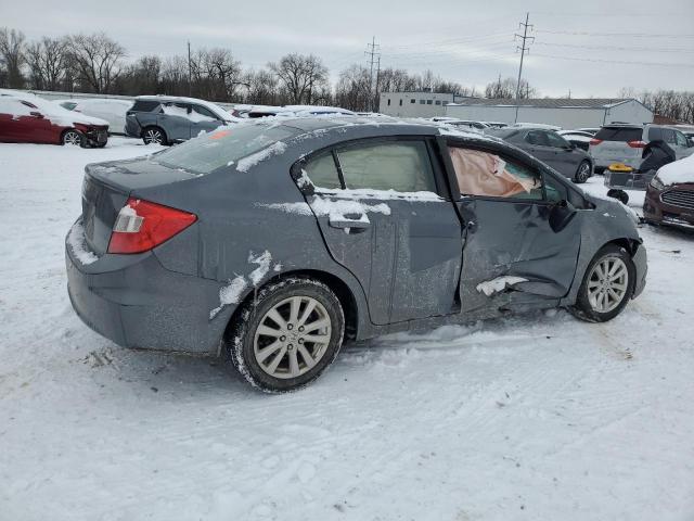 19XFB2F97CE042408 - 2012 HONDA CIVIC EXL ნაცრისფერი ფოტო 3