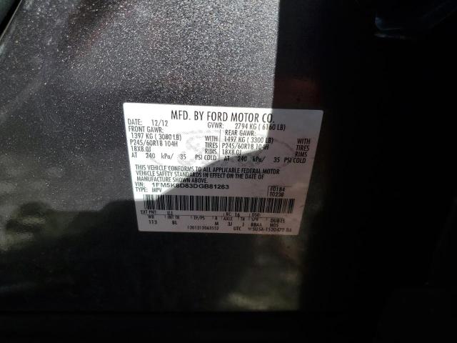 1FM5K8D83DGB81263 - 2013 FORD EXPLORER XLT Silber Foto 13