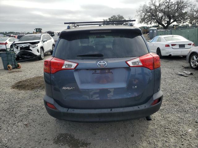 JTMZFREV9ED034338 - 2014 TOYOTA RAV4 LE TEAL photo 6