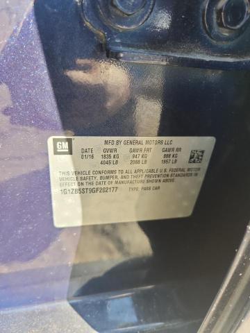 1G1ZB5ST9GF202177 - 2016 CHEVROLET MALIBU LS Mavi foto 12