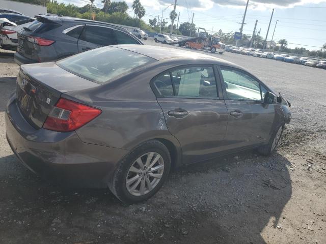 19XFB2F8XCE393174 - 2012 HONDA CIVIC EX GRAY photo 3