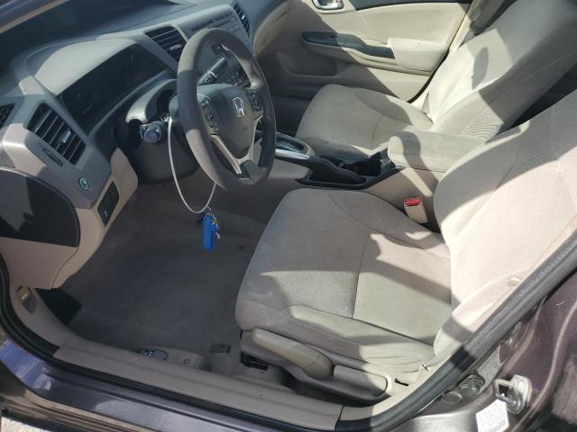 19XFB2F8XCE393174 - 2012 HONDA CIVIC EX GRAY photo 7