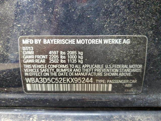 WBA3D5C52EKX95244 - 2014 BMW 328 D XDRIVE BLUE photo 12