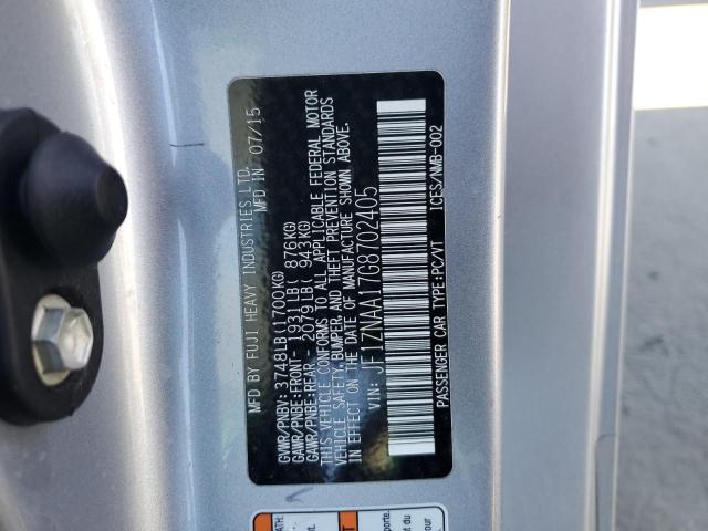 JF1ZNAA17G8702405 - 2016 TOYOTA SCION FR-S 灰色 照片 12